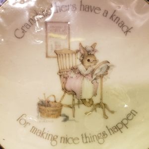 Vtg Mini Porcelain Plate Grandma's Love NWOT  Box